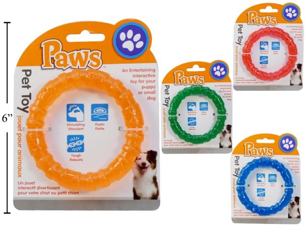 PAWS Rubber Ring Dog Toy