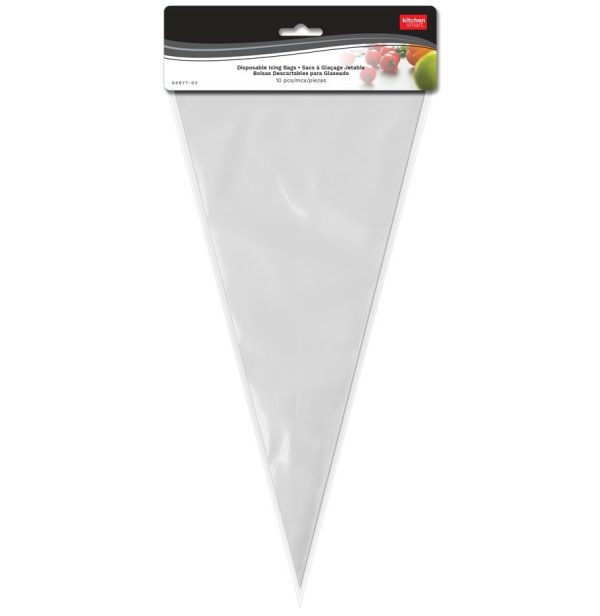 Disposable Plastic Icing Bags ~ 10 per pack