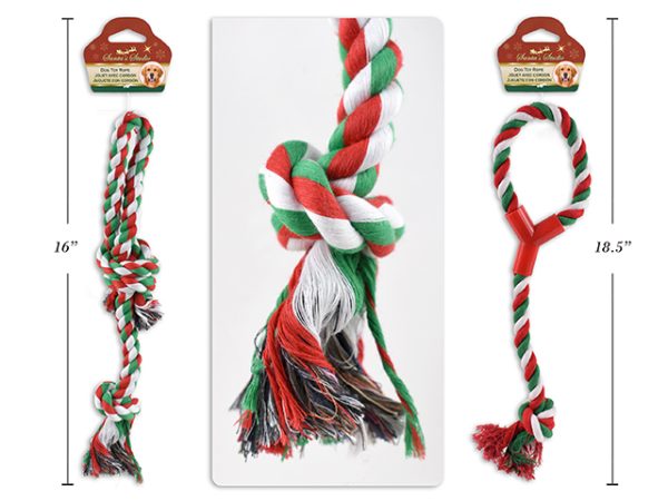 Christmas Dog Toy Rope