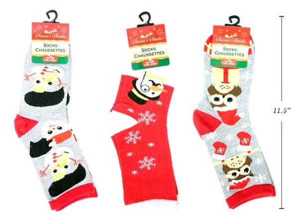 Christmas Adult Printed Crew Socks