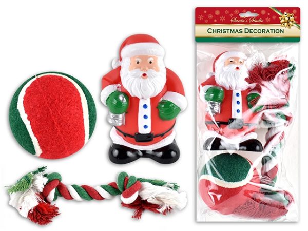 Christmas Dog Toys ~ 3 per pack