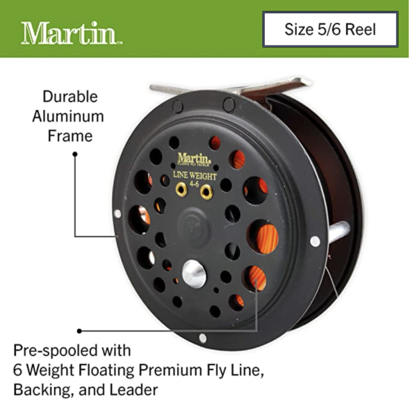 Martin Complete Fly Fishing Kit – LW 5/6 – 8′ / 3 pieces ~ CASE OF 3