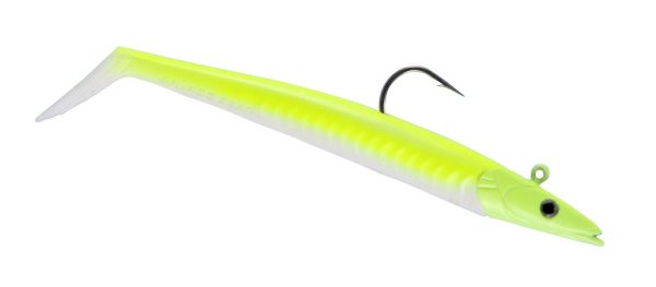 Savage Gear Sand Eel – 5″, 4/5oz ~ Chartreuse White