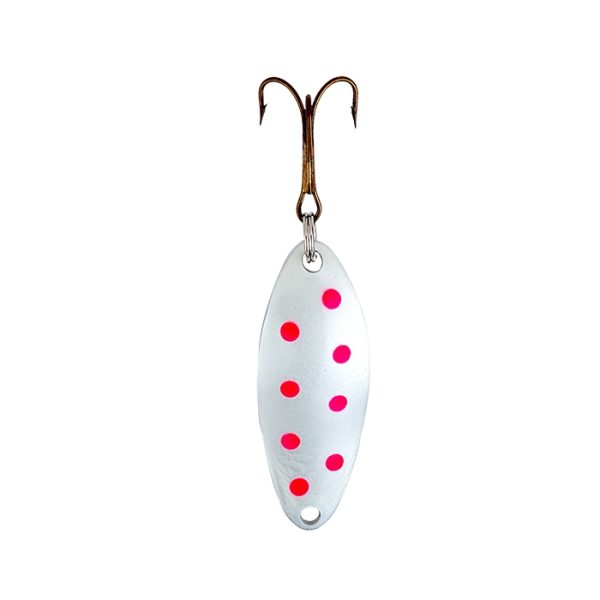 Lucky Strike Humper Lure 2″ / 1/3oz ~ Pearl Pink Dots