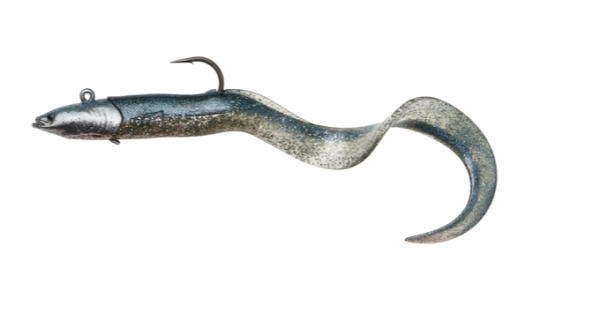 Savage Gear Real Eel Jig – 8″, 2-1/3oz ~ Sinking Dirty Silver