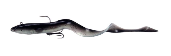 Savage Gear 3D Real Eel – 8″, 1-1/3oz ~ Slow Sinking Black Green Pearl