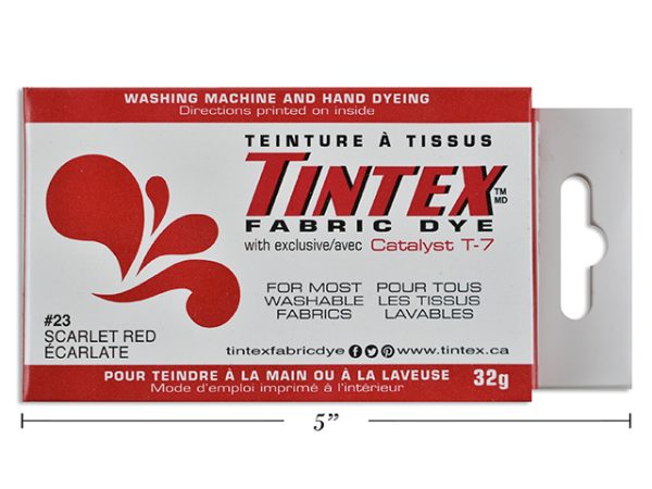 Tintex Fabric Dye – 32gr ~ Scarlet Red