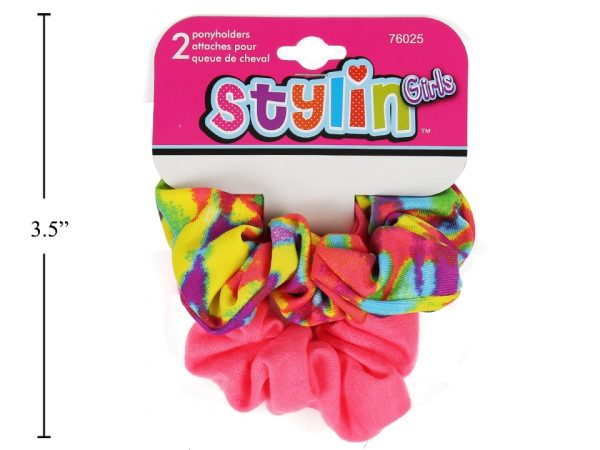 Stylin Girls Kids Bright Hair Scrunchies ~ 2 per pack