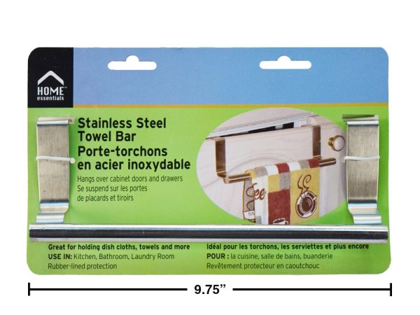 Stainless Steel Towel Bar – 9.75″ long
