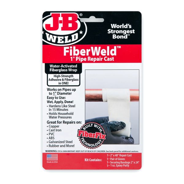J-B Weld ~ FiberWeld Pipe Repair Cast Wrap 2″