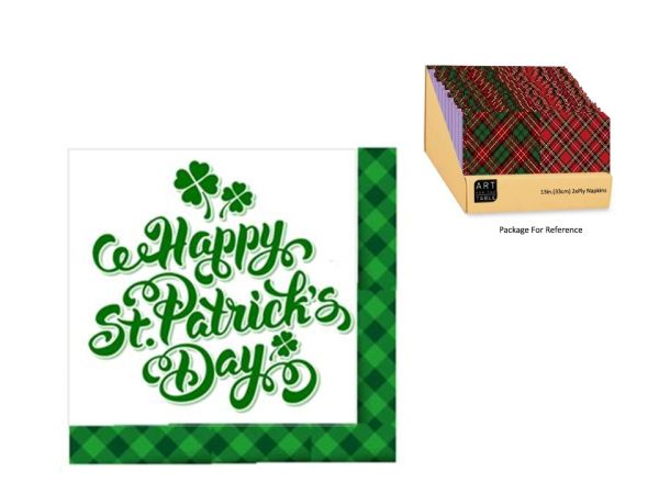 St. Patrick’s Day Luncheon Napkins – 13″ x 13″ ~ 16 per pack