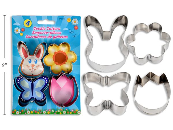 Easter Metal Cookie Cutters ~ 4 per pack
