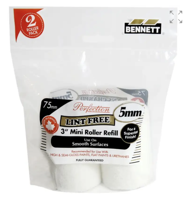 Bennett Perfection Lint Free Roller Refills – 5mm ~ 2 per pack