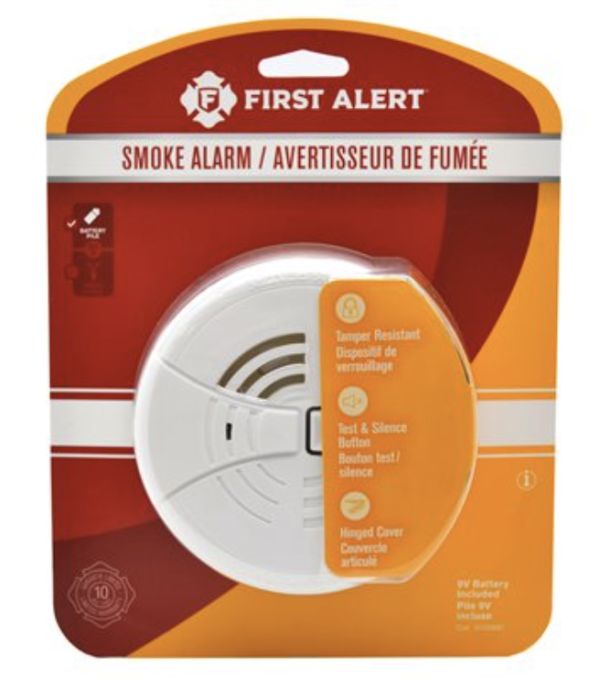 First Alert Basic Smoke Alarm ~ Battery Operated