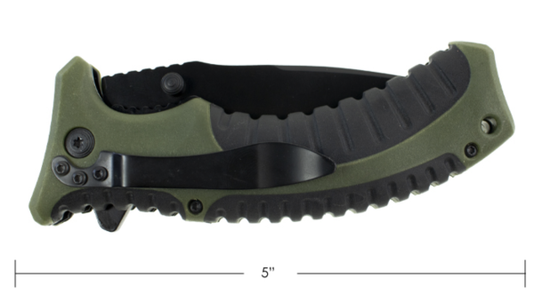 Folding Knife with 4″ Blade ~ Green