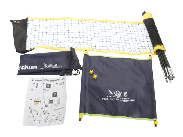 Portable Badminton Net with Stand & Carry Case
