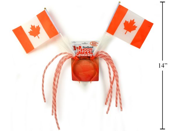 Canada Flag Light-Up Headband