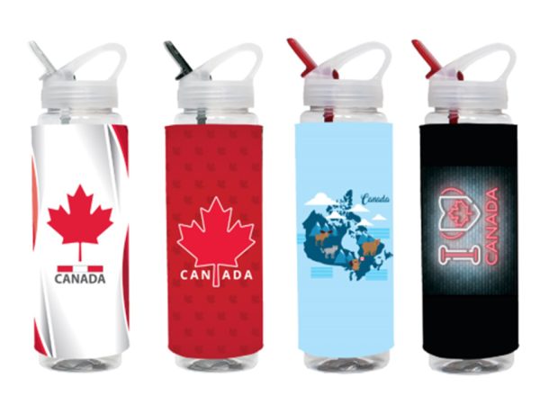 Canada Water Bottle with Straw ~ 32oz