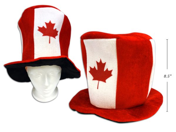 Canada Velvet Top Hat ~ 8.25″ x 12.5″