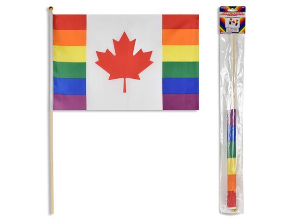 Rainbow Canada Flag ~ 12″ x 18″