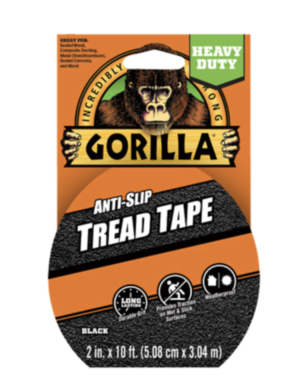 Gorilla Anit-Slip Tread Tape ~ 2″ x 10′