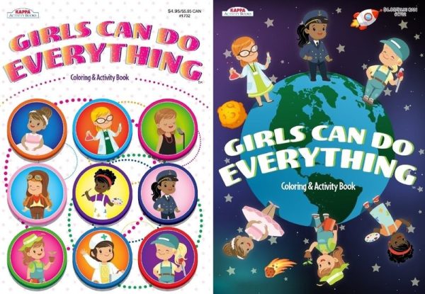 Girls Can Do Everything Coloring Book