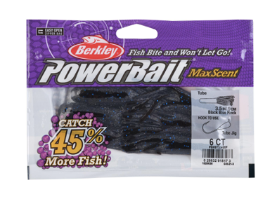 Berkley PowerBait MaxScent Tube - 3-1/2 - 6 per pack ~ Blue Black Fleck