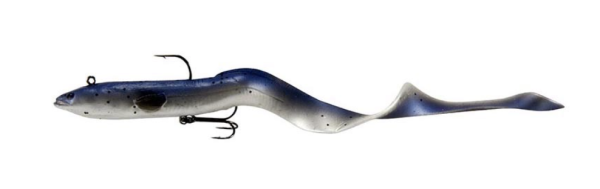 Savage Gear 3D Real Eel – 8″, 1-1/3oz ~ Slow Sinking Blue Back Pearl