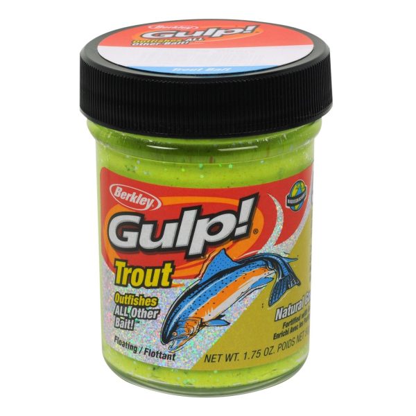 Berkley Gulp! Trout Bait with Garlic ~ Chunky Chartreuse