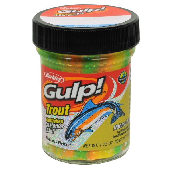 Berkley Gulp! Trout Bait with Garlic ~ Rainbow Candy