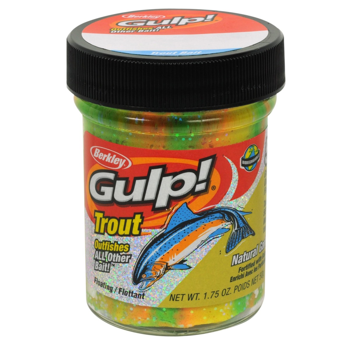 Berkley Gulp! Trout Bait with Garlic ~ Rainbow Candy - Mr FLY