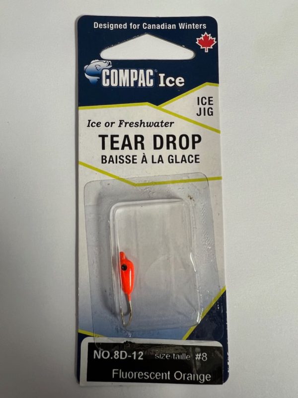 Tear Drops – Size 8 ~ Fluorescent Orange