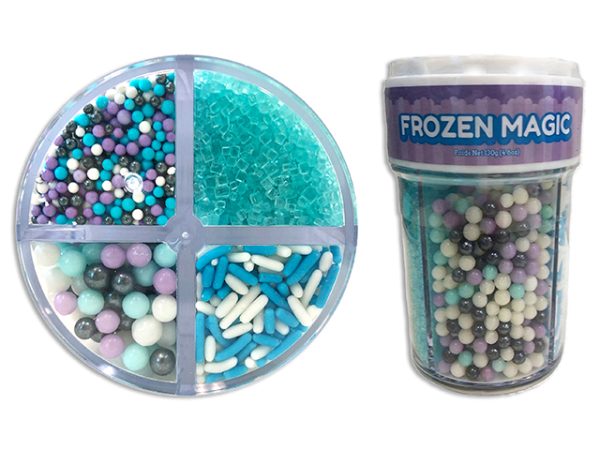 Twinkle 4-Cell Sprinkles – 130gram ~ Frozen Magic