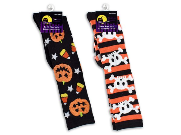Halloween Adult Knitted Knee High Socks ~ 19.5″
