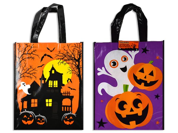 Halloween Glossy Non-Woven Trick-or-Treat Bags ~ 22.75″ x 12″