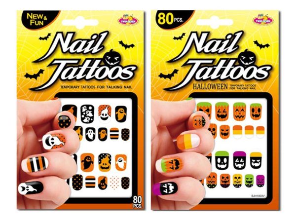 Halloween Nail Tattoos ~ 80 per pack
