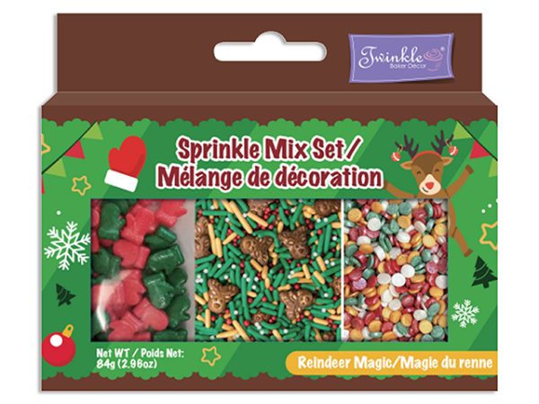 Christmas Twinkle Sprinkle Mix Sets – 85gr ~ Reindeer Magic