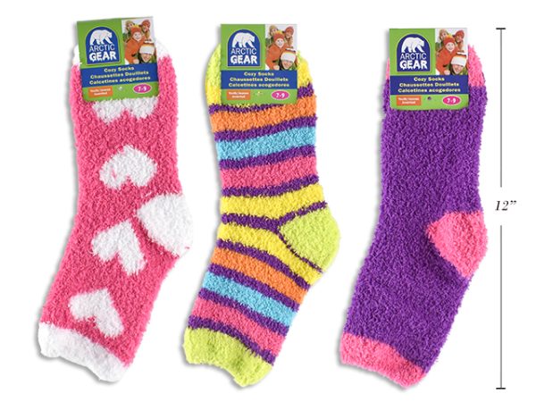 Youth Girls Cozy Socks ~ Sizes; 7-9