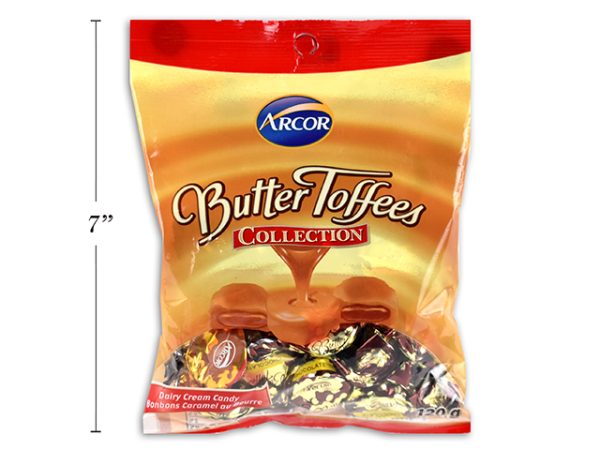 Arcor Butter Toffee Candies ~ 120gram bag