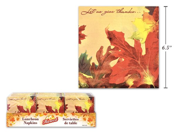 Harvest Luncheon Napkins – 6.5″ x 6.5″ ~ 16 per pack