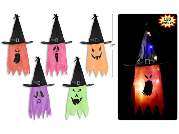 Halloween Light Up Hanging Ghost ~ 29″L x 13″W