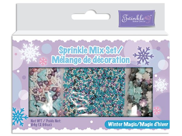 Christmas Twinkle Sprinkle Mix Sets – 85gr ~ Winter Magic