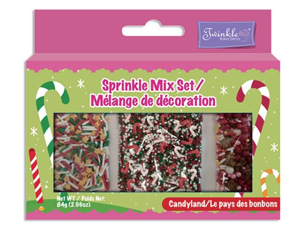 Christmas Twinkle Sprinkle Mix Sets – 85gr ~ Candyland