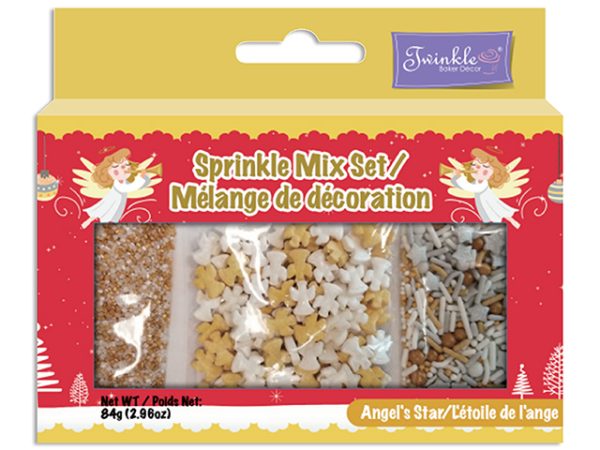Christmas Twinkle Sprinkle Mix Sets – 85gr ~ Angels