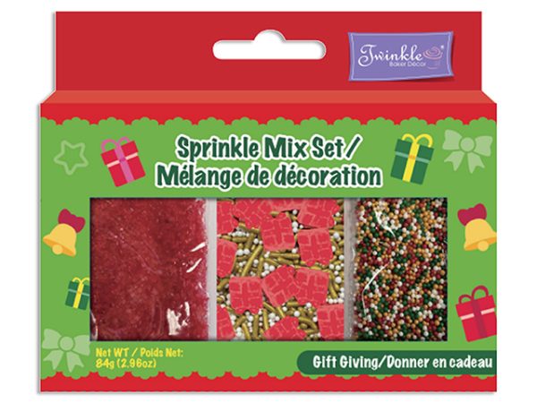Christmas Twinkle Sprinkle Mix Sets – 85gr ~ Gift Giving