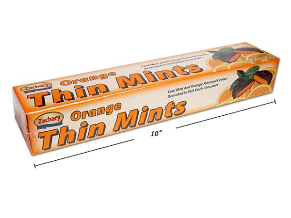 Zachary Orange Thin Mints Covered with Dark Chocolate ~ 156g box