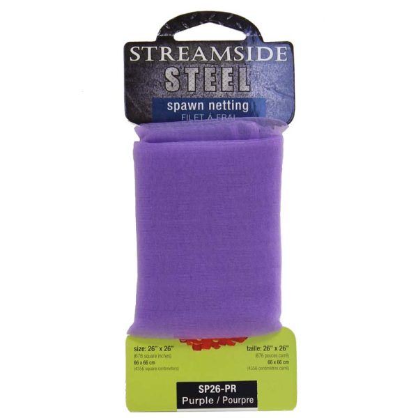 Streamside Steel Spawn Netting – 26″ x 26″ ~ PURPLE