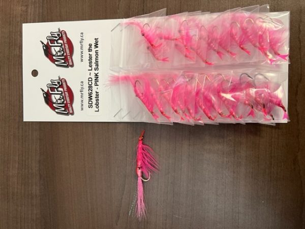 Lester the Lobster – PINK Salmon Wet Flies