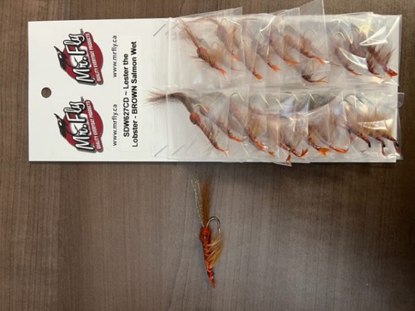 Lester the Lobster – BROWN Salmon Wet Flies