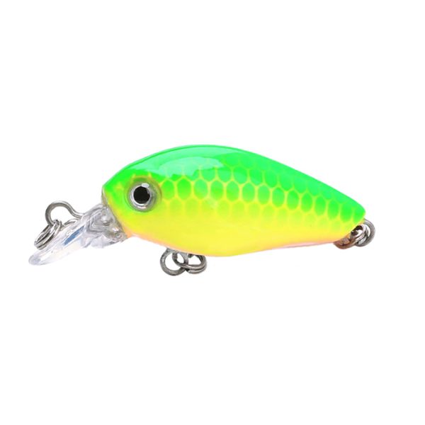 Lucky Strike Panfish Plug – 1.75″ ~ Chartruese / Green